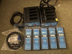 5 x Hawkwoods batteries 2 x MR4s chargers